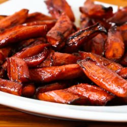 Roasted Carrots with Agave Glaze