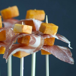 Coppa-Wrapped Persimmons