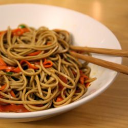 Spicy Soba Noodles with Carrots