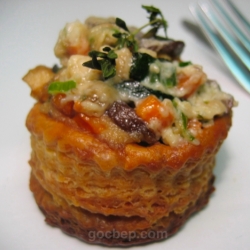 Mixed Veges in Puff Pastry Shell