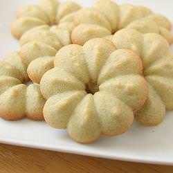 Green Tea Spritz Cookies