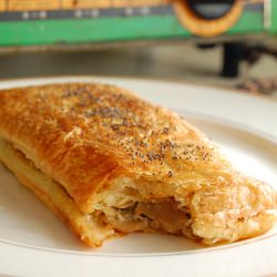 Mushroom Spinach Puff Pastry Pie