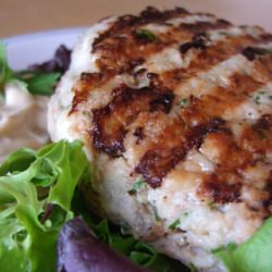 Thai Tilapia Burgers w/Hoisin Mayo