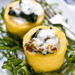 Gratinated Polenta Starters