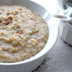 Egg Nog Oatmeal