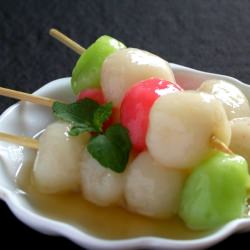 Japanese Dumpling on Skewer