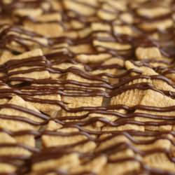 Chocolate Drizzled Golden Grahams