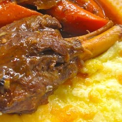 Cheddar Cheese Polenta with Lamb