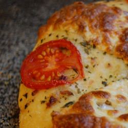 Focaccia w/ Herbs and Tomatoes