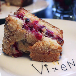 Cranberry Vanilla Coffeecake