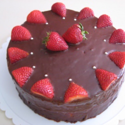 Chocolate anache Birthday Cake