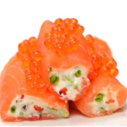 Salmon Logs with Caviar