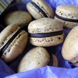 Mocha Hazelnut Macarons