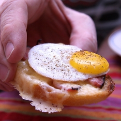 Mini Croque Madame Sandwiches