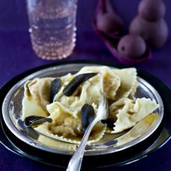 Carrot and Orange Filled Ravioli