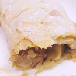 Apple, Cinnamon, and Sultana Strudel