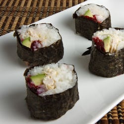 Turkey and Cranberry Sushi