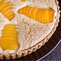 French Peach Tart