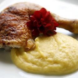 Roast Chicken & Acorn Squash Puree