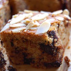 Choco-Almond-Banana Cake