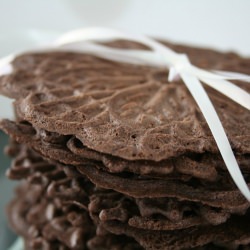 Dark Chocolate Pizzelles