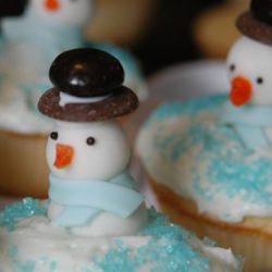 Snowman Cupcake