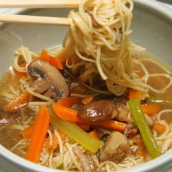 Asian Mushroom Noodle Soup