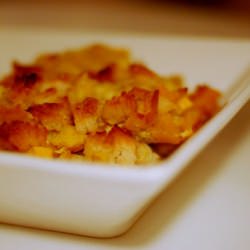 Mango Cardamom Bread Pudding