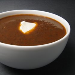 Red Pepper & Black Bean Soup