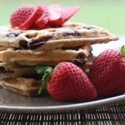 Banana Chocolate Waffles