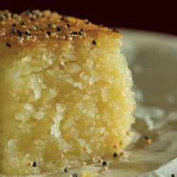 Golden Semolina Pudding