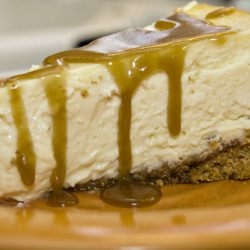 Cheesecake w/ Whiskey Butter Sauce