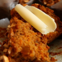 Butter on a Carrot Muffin