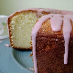 Lemon Raspberry Pound Cake