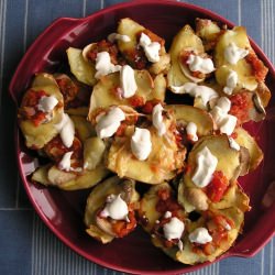 Irish Nachos (Stuffed Potato Skins)