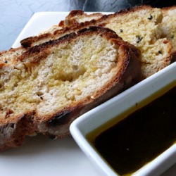 Baked Bread with Oil & Vinegar