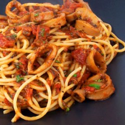 Spaghetti with Braised Calamari