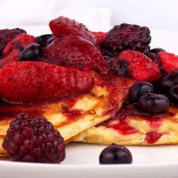 Low-Calorie 4 Berry Pancakes