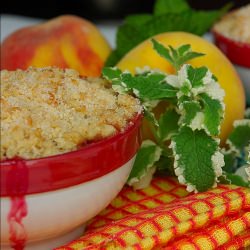 Peach and Plum Crumble!