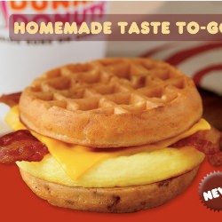 Dunkin Donuts Waffle Sandwich