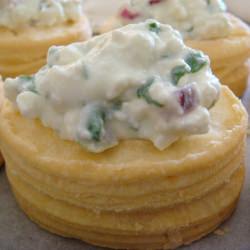 Spinach and Cottage Cheese Canapé