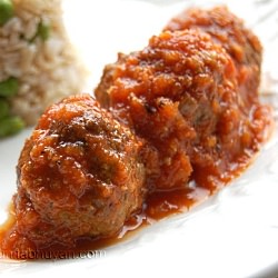 Baked Lamb-veggie Balls in Sauce