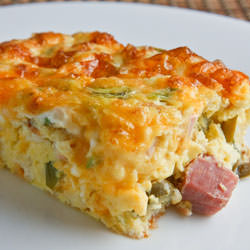 Ham and Cheese Egg Casserole