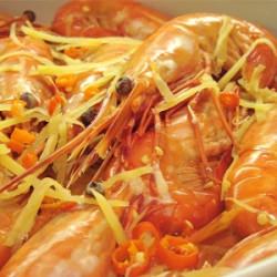 Steamed Spot Prawns