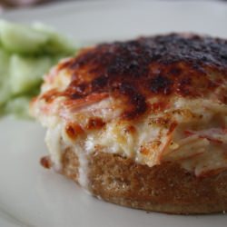 Crab Sandwich on Wholewheat Muffins