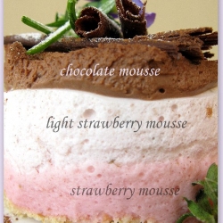 Strawberry Chocolate Yogurt Mousse