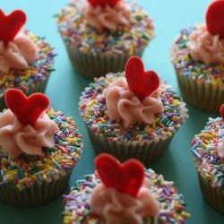 Sprinkles Strawberry Cupcakes