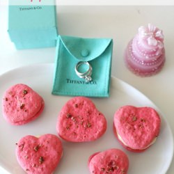 Strawberry Pink Peppercorn Macarons