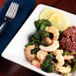 Broccoli and Shrimp… Roasted!