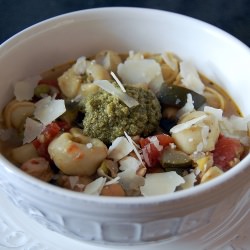 Chicken Pesto Tortelli Soup